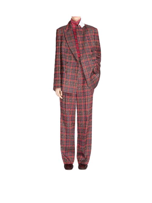 Double breasted jacquard blazer da completo DRIES VAN NOTEN | 262-010400-4345352 RED
